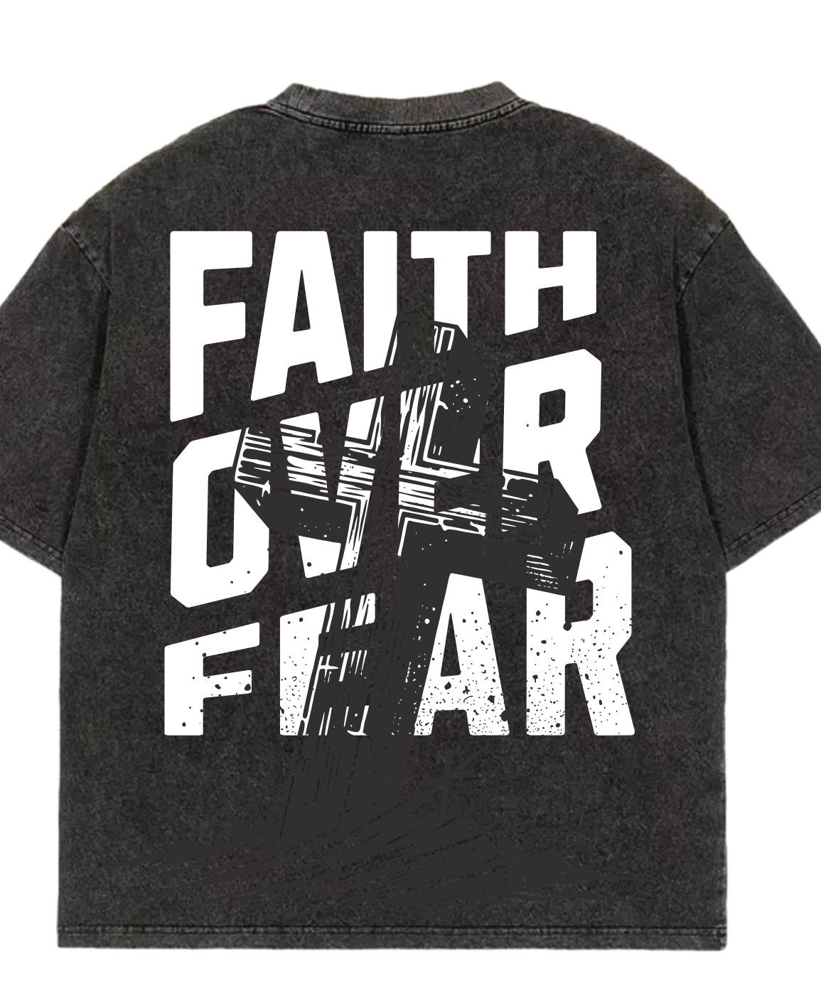 “FAITH OVER FEAR” Oversized tee